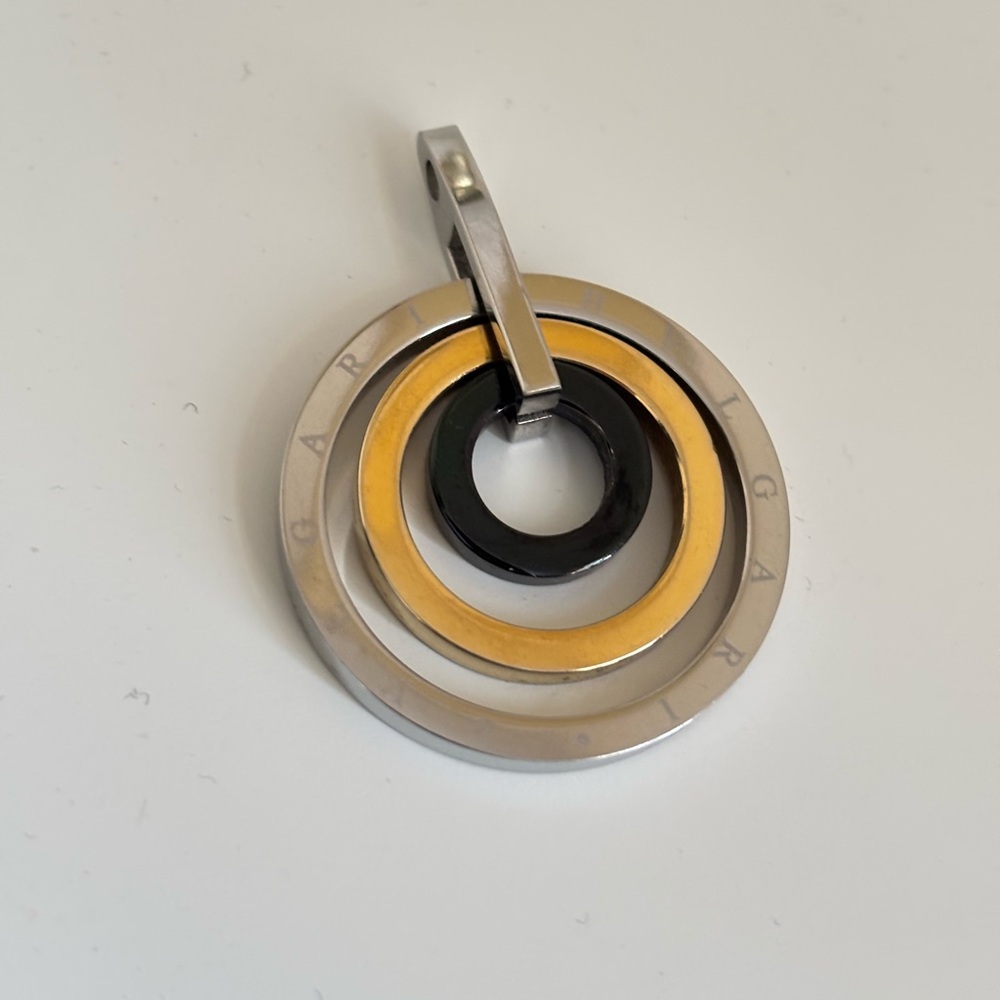 Pendant /Bulgari Design Silver and Gold Necklace